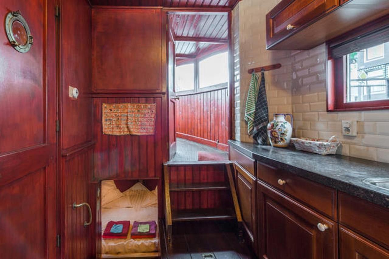 Houseboat Amstel River Studio Amsterdam Oda fotoğraf