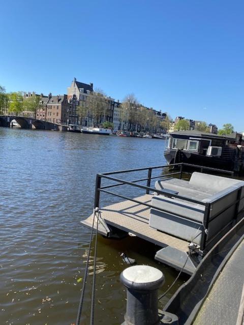 Houseboat Amstel River Studio Amsterdam Dış mekan fotoğraf