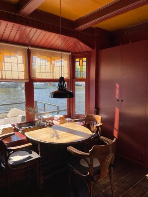 Houseboat Amstel River Studio Amsterdam Dış mekan fotoğraf